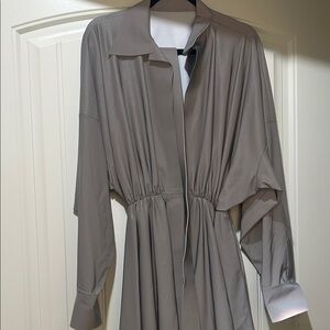 NWT Norma Kamali Gray Mini Dress
